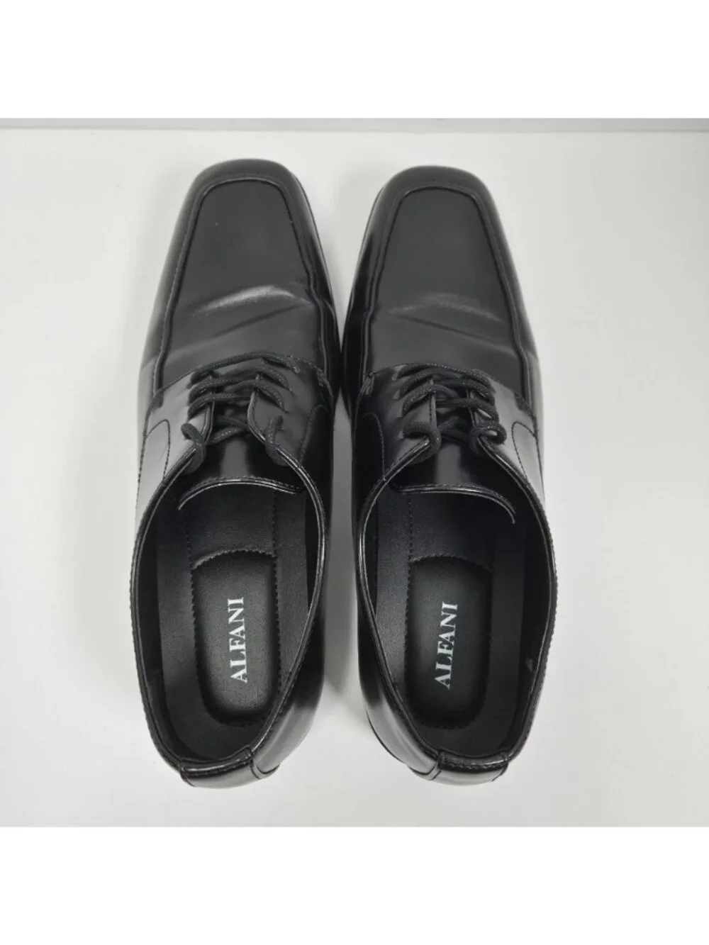 Alfani Ralphie Men's Black Leather Dress Shoes Size 8.5M